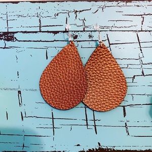 4/$15 Faux Leather Earrings